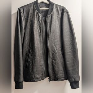 Men's Black Leather Jacket